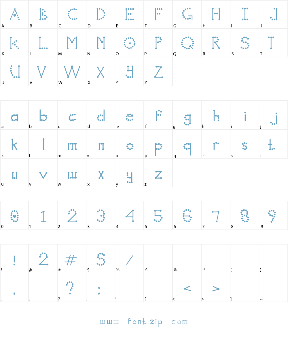 rrbella Font Character